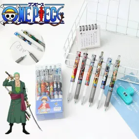 Anime ONE PIECE Gel pen Luffy Zoro 0.5mm Gel pen school Stationery Supplies Cartoon Gel School Pens Waterproof Gel Ink Ballpoint