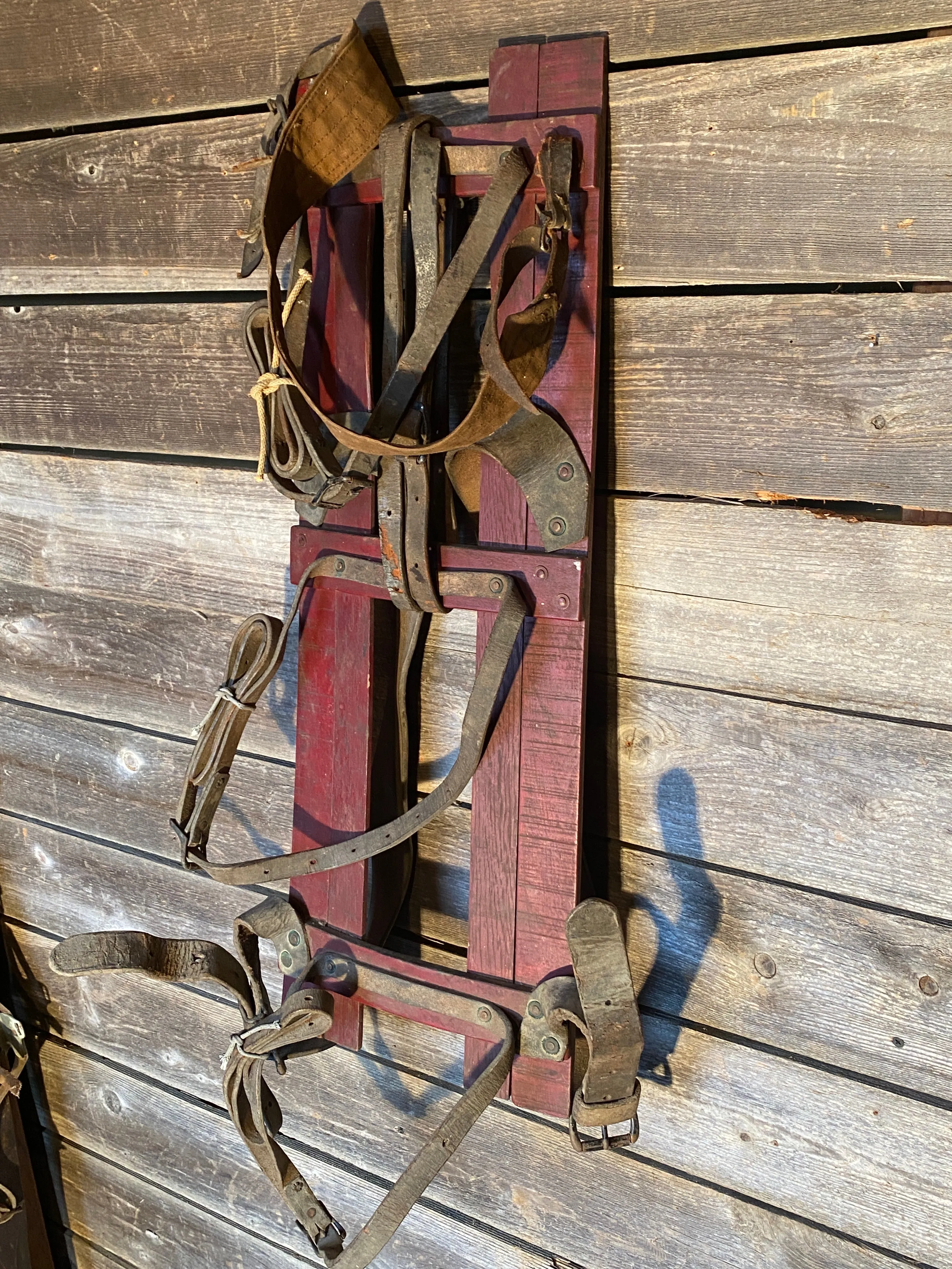 Antique Wooden Frame Backpack