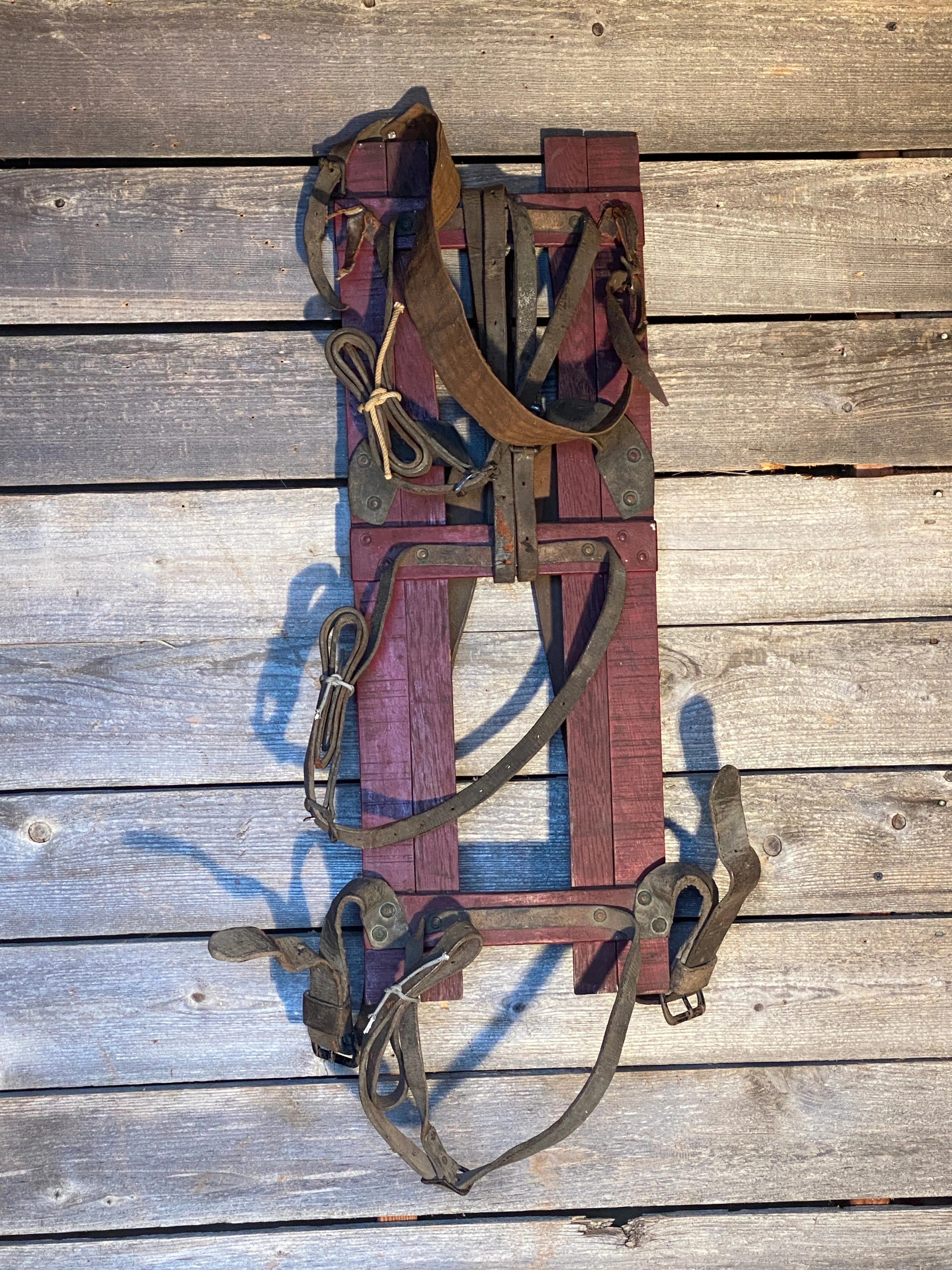 Antique Wooden Frame Backpack