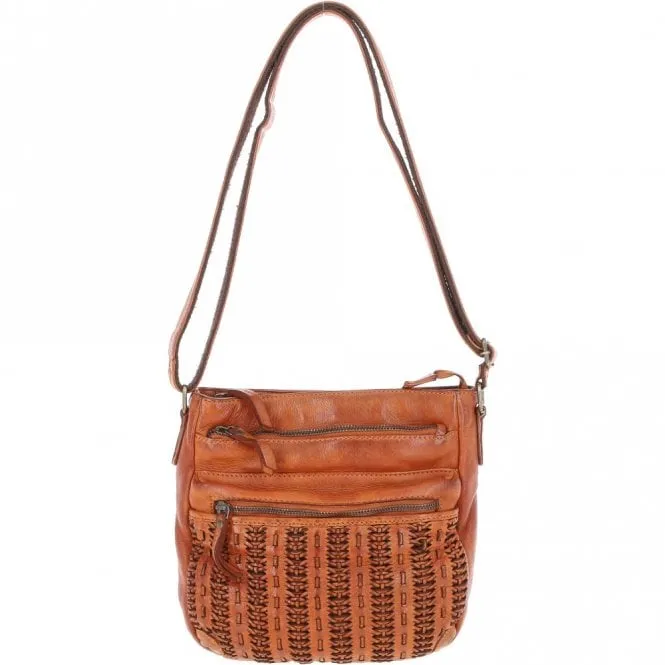 Ashwood Vintage Woven Leather Crossbody Bag D-93