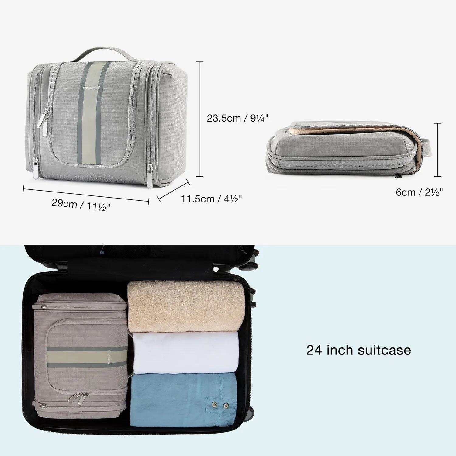 Atlas Travel Hanging Toiletry Bag