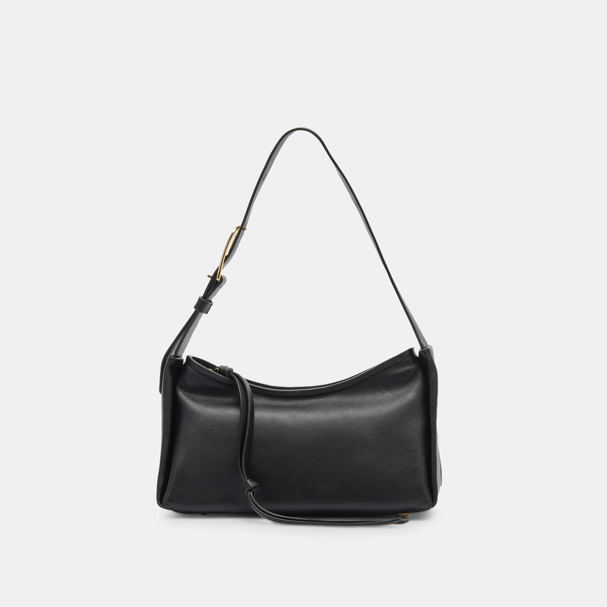 AUDRI SHOULDER BAG BLACK LEATHER