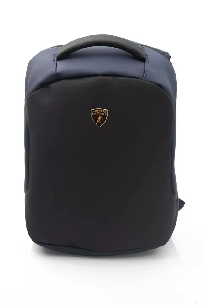 Automobili Lamborghini Nylon Zipper Closure Backpack 'Blue'