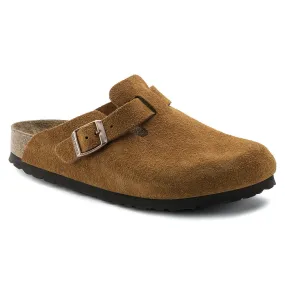 Birkenstock Boston, Narrow Fit, Soft Footbed, Suede Leather, Mink