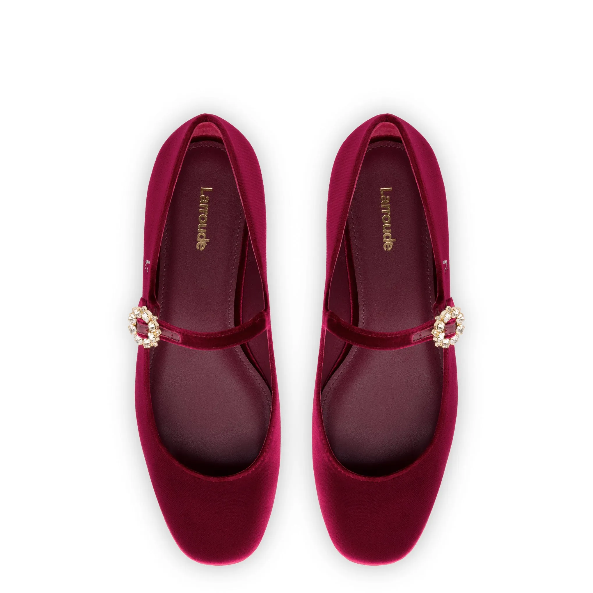 Blair Ballet Flat In Wine Velvet