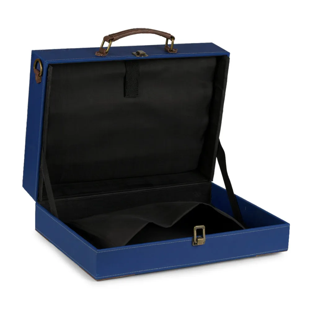 Blue laptop briefcase