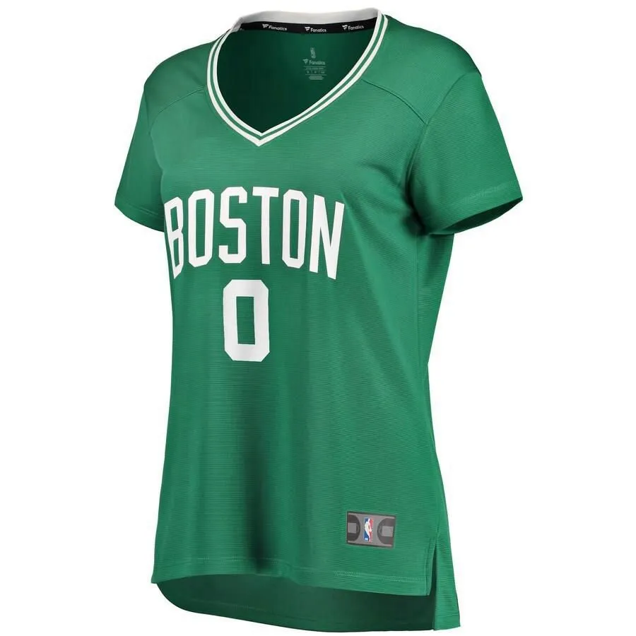 Boston Celtics Jayson Tatum Fanatics Branded Replica Fast Break Player Icon Jersey Womens - Black | Ireland A0107I9