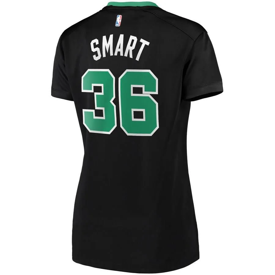 Boston Celtics Marcus Smart Fanatics Branded Replica Fast Break Player Statement Jersey Womens - Black | Ireland O0999M4