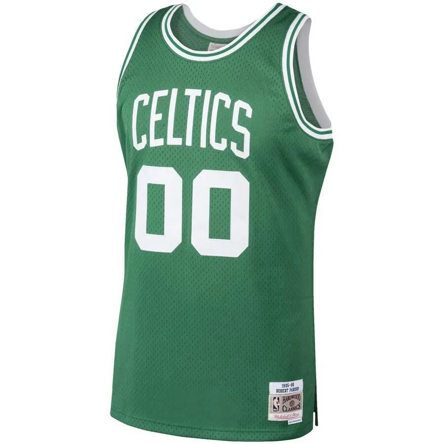 Boston Celtics Robert Parish Mitchell and Ness 1985-86 Hardwood Classics Swingman Player Jersey Mens - Green | Ireland K4549T0