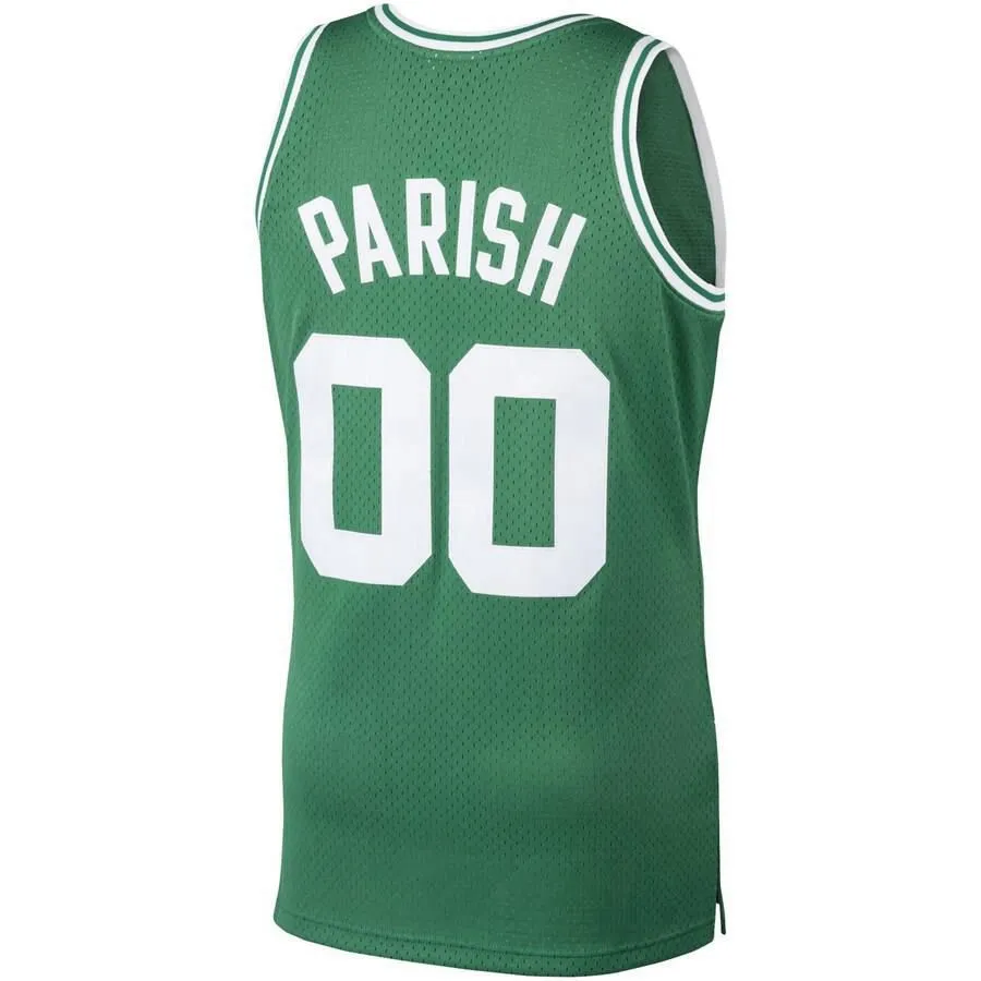 Boston Celtics Robert Parish Mitchell and Ness 1985-86 Hardwood Classics Swingman Player Jersey Mens - Green | Ireland K4549T0