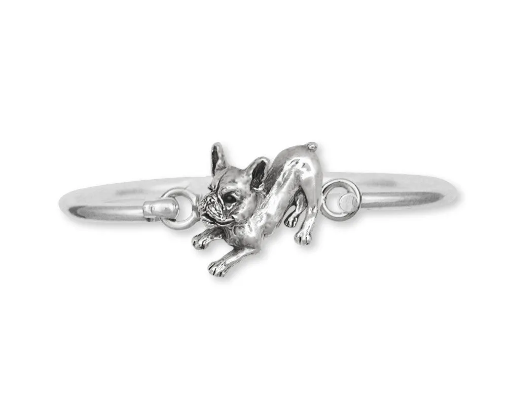 Boston Terrier Bracelet Jewelry Sterling Silver Handmade Dog Bracelet BT13-HB