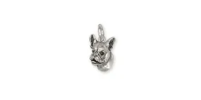 Boston Terrier Charm Jewelry Sterling Silver Handmade Dog Charm BT14-C