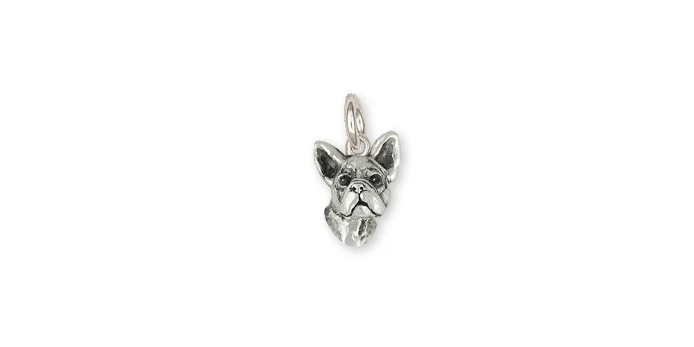 Boston Terrier Charm Jewelry Sterling Silver Handmade Dog Charm BT19H-C