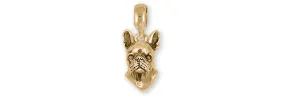 Boston Terrier Jewelry 14k Yellow Gold Handmade Boston Terrier Charm Slide This Charm Will Fit A Pandora® Slide Bracelet BT52X-PNSG