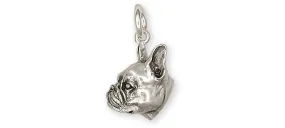 Boston Terrier Jewelry Sterling Silver Handmade Boston Terrier Charm  BT152X-C