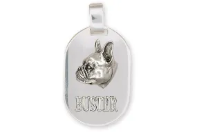 Boston Terrier Jewelry Sterling Silver Handmade Boston Terrier Pendant  BT152X-DT