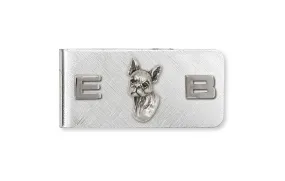 Boston Terrier Money Clip Jewelry Sterling Silver Handmade Dog Money Clip BT7-MC