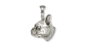 Boston Terrier Pendant Jewelry Sterling Silver Handmade Dog Pendant BT15-SP