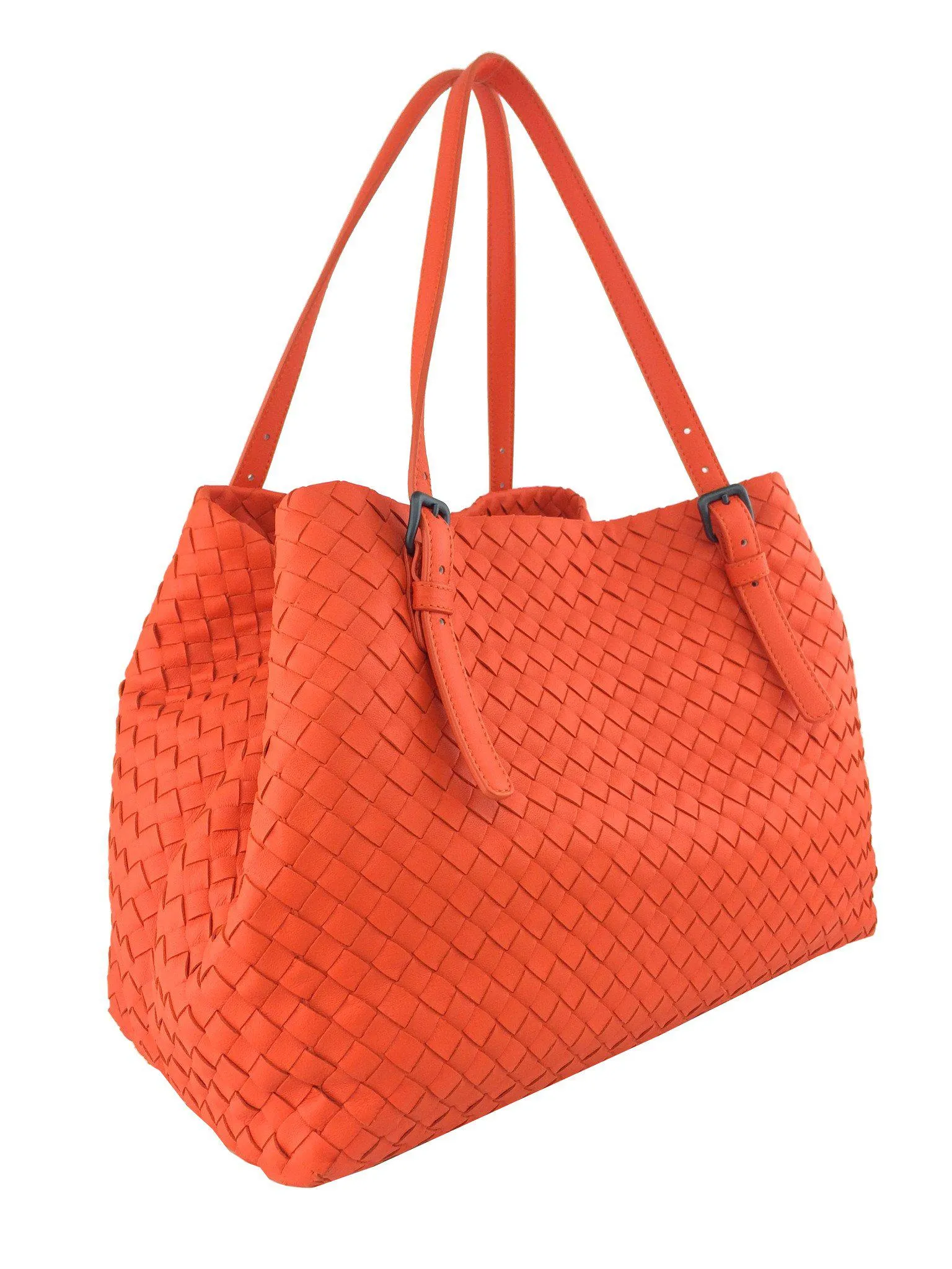 Bottega Veneta Intrecciato Medium A-Shaped Woven Tote Bag