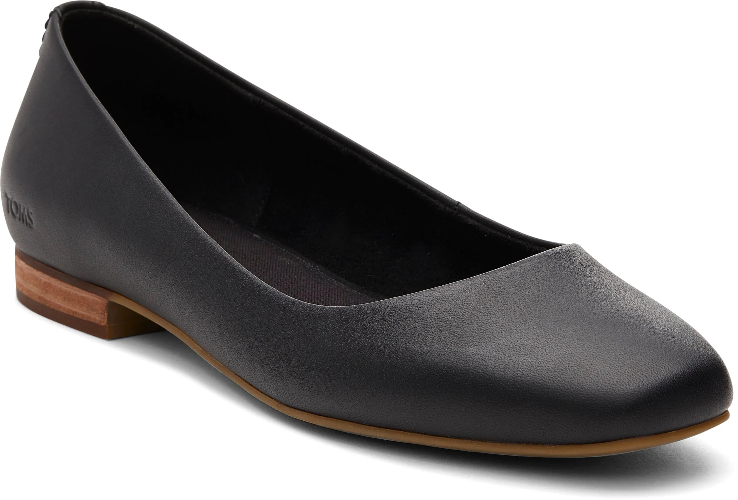 Briella Ballet Flat - Black Leather