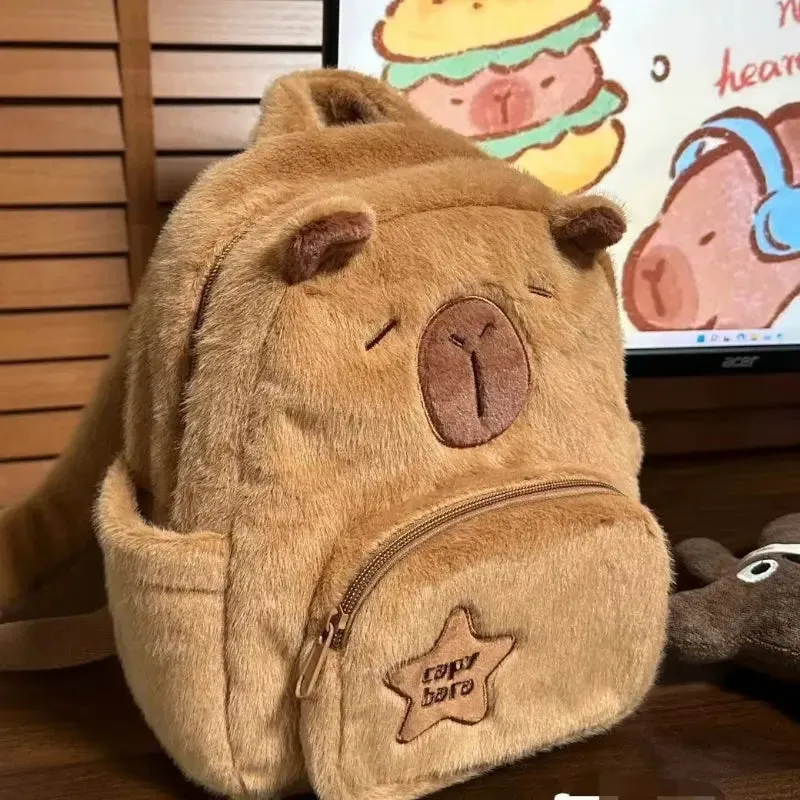 Capybara Plush Backpack - Lovesickdoe