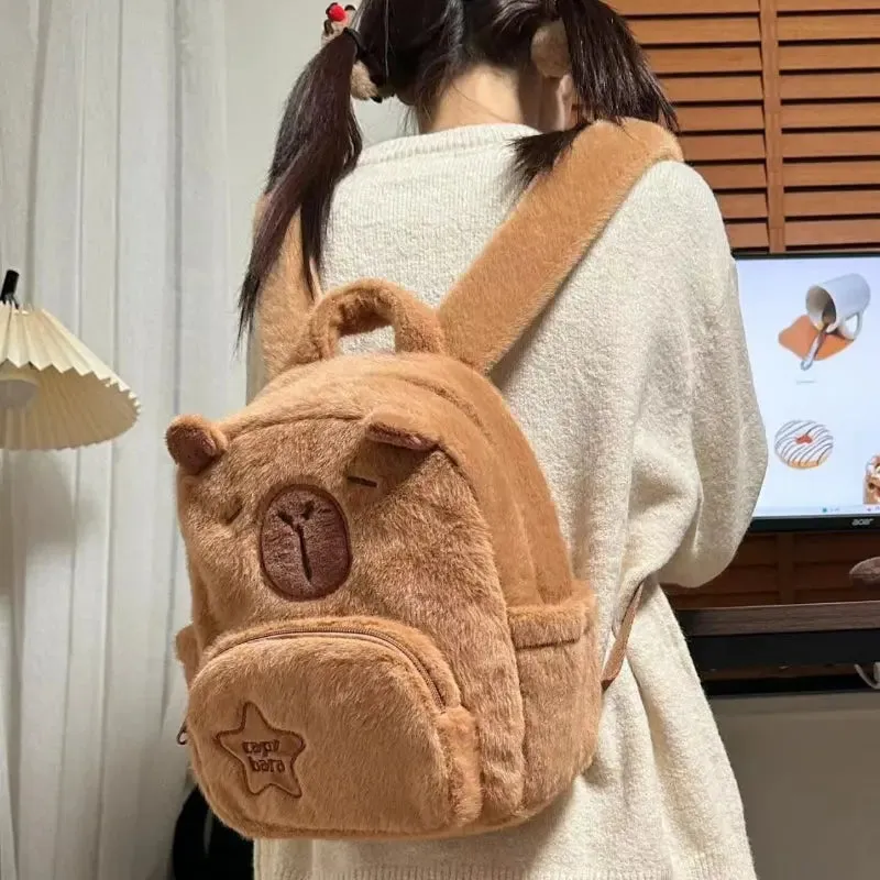 Capybara Plush Backpack - Lovesickdoe