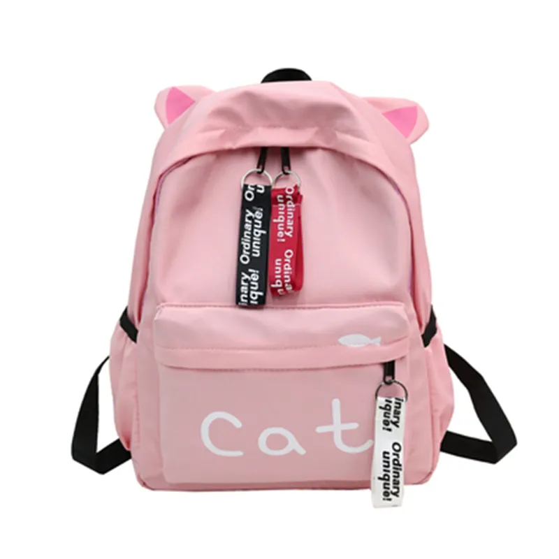 Cat Ear Canvas Backpack AD11784