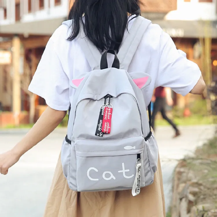 Cat Ear Canvas Backpack AD11784