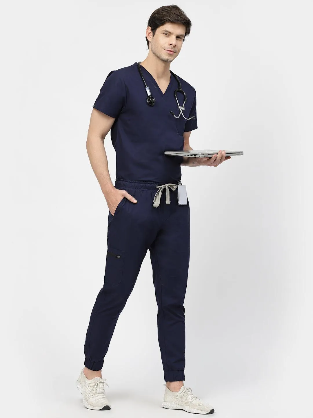 Classic Jogger Pant Scrub - (Navy Blue) (Men's)