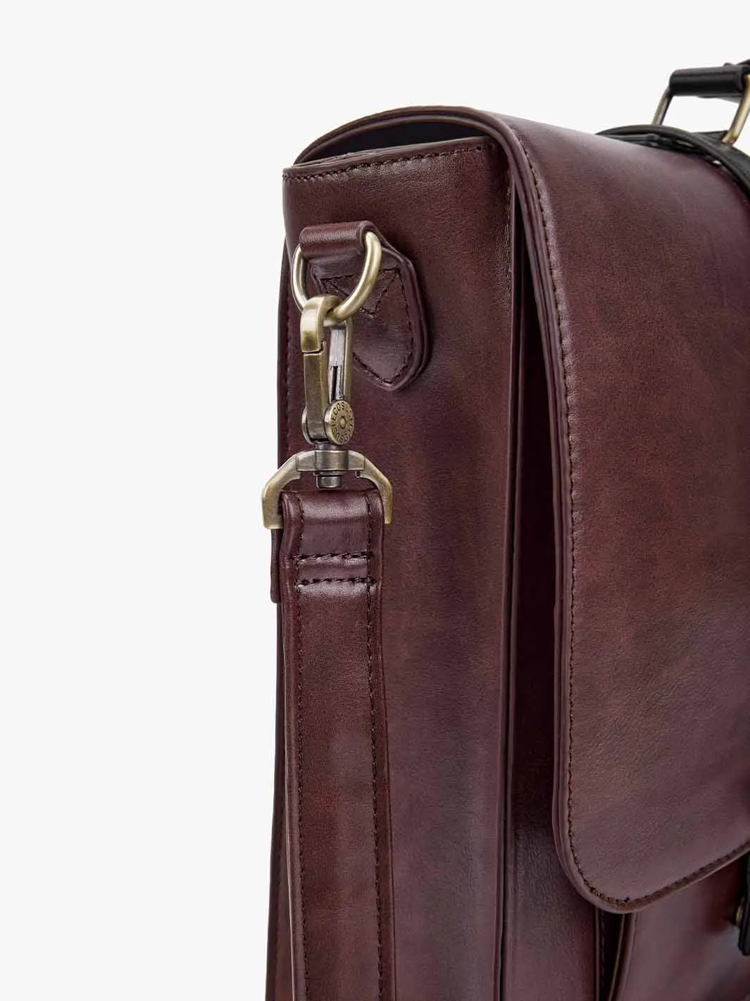 Cocoa Truffle Ecosusi Classic Bow Briefcase