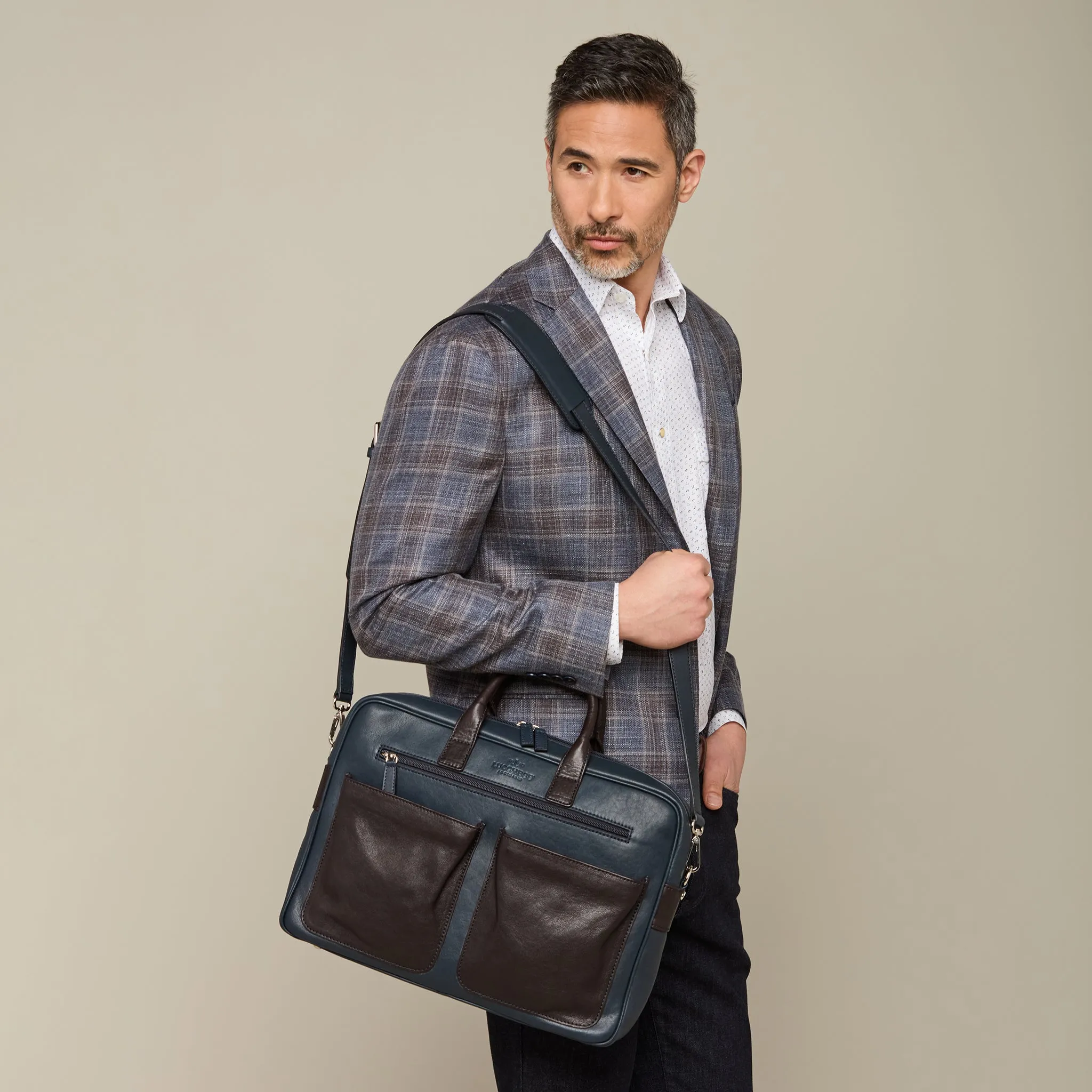 Cosimo Briefcase :: Navy