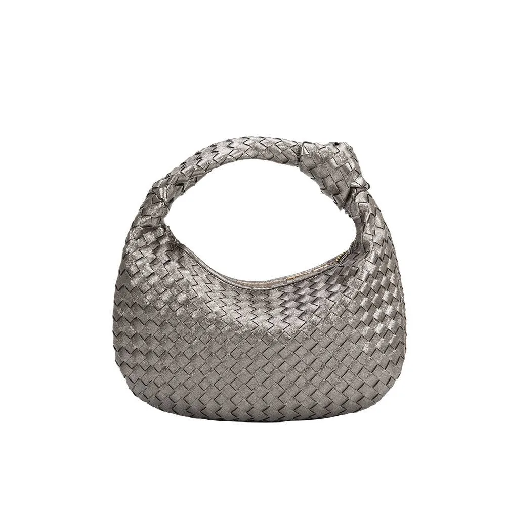 Drew Pewter Small Recycled Vegan Handle Bag