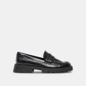 ELIAS FLATS ONYX CRINKLE PATENT