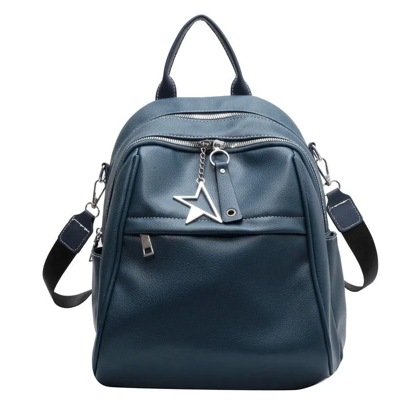 Fashion Women Cool Backpack RB541 Luxury Soft Leather School Bags