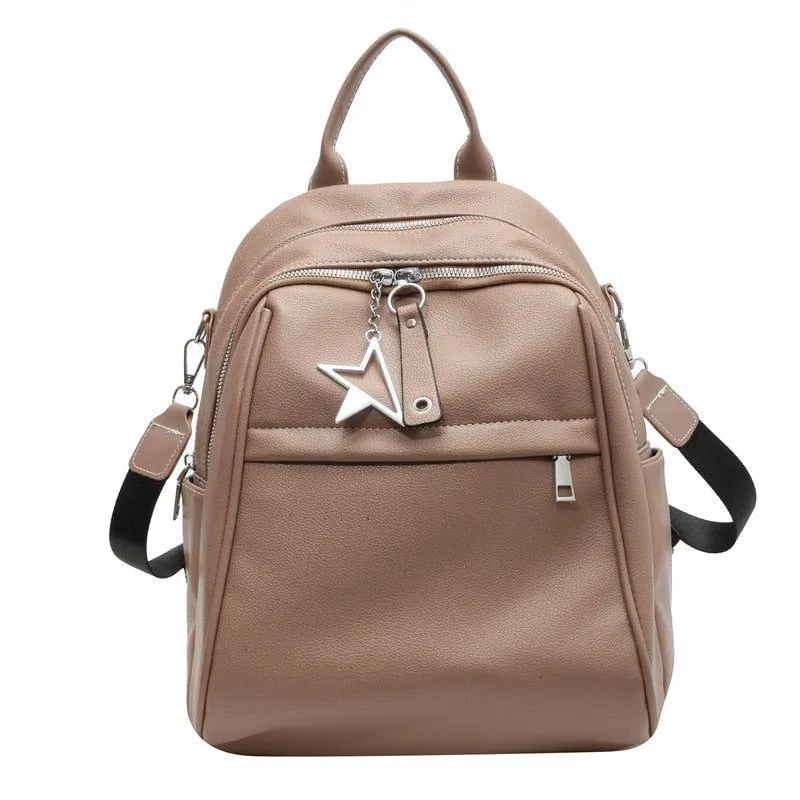 Fashion Women Cool Backpack RB541 Luxury Soft Leather School Bags