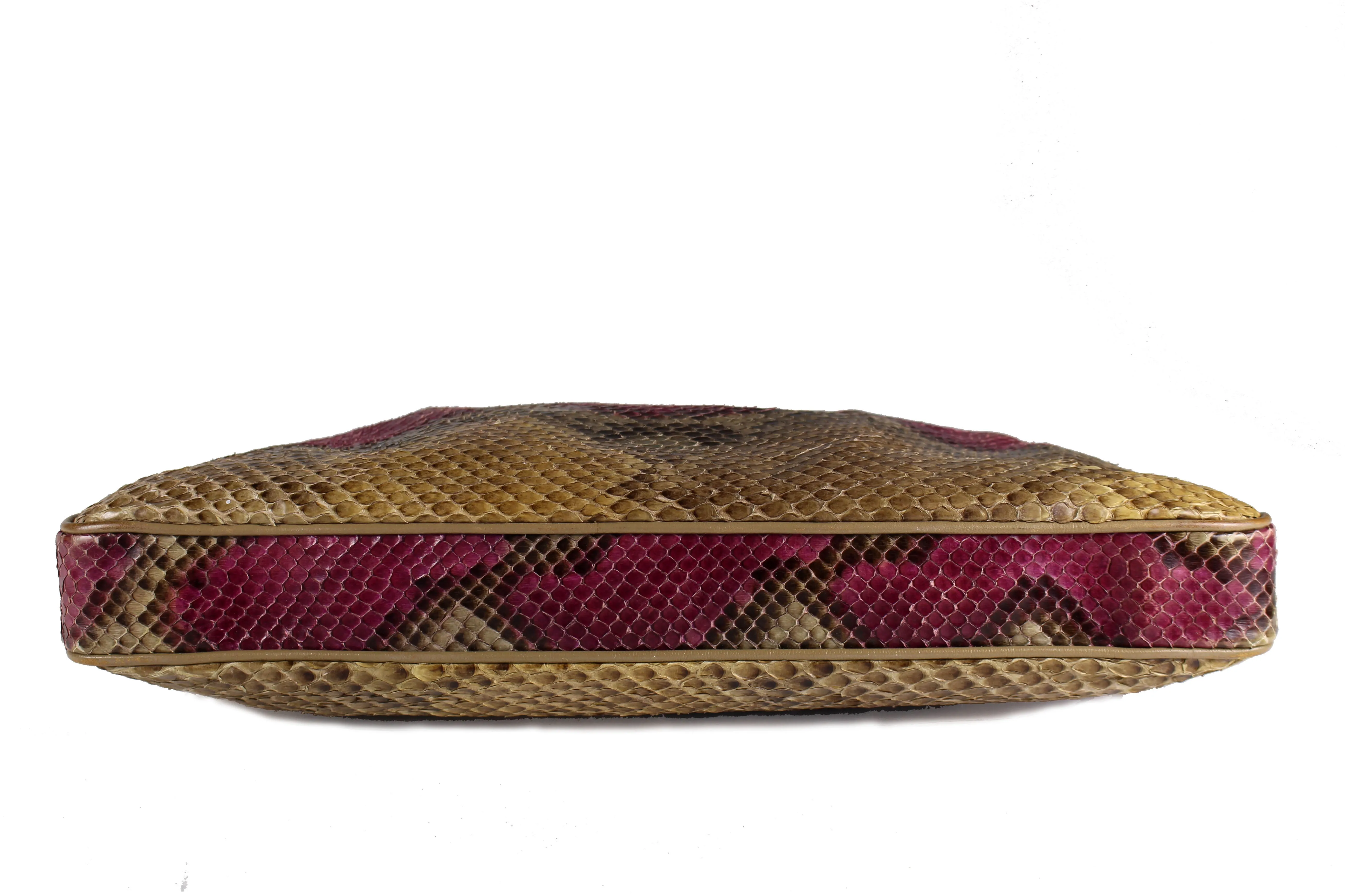 FINESSE La MODEL python snake handbag