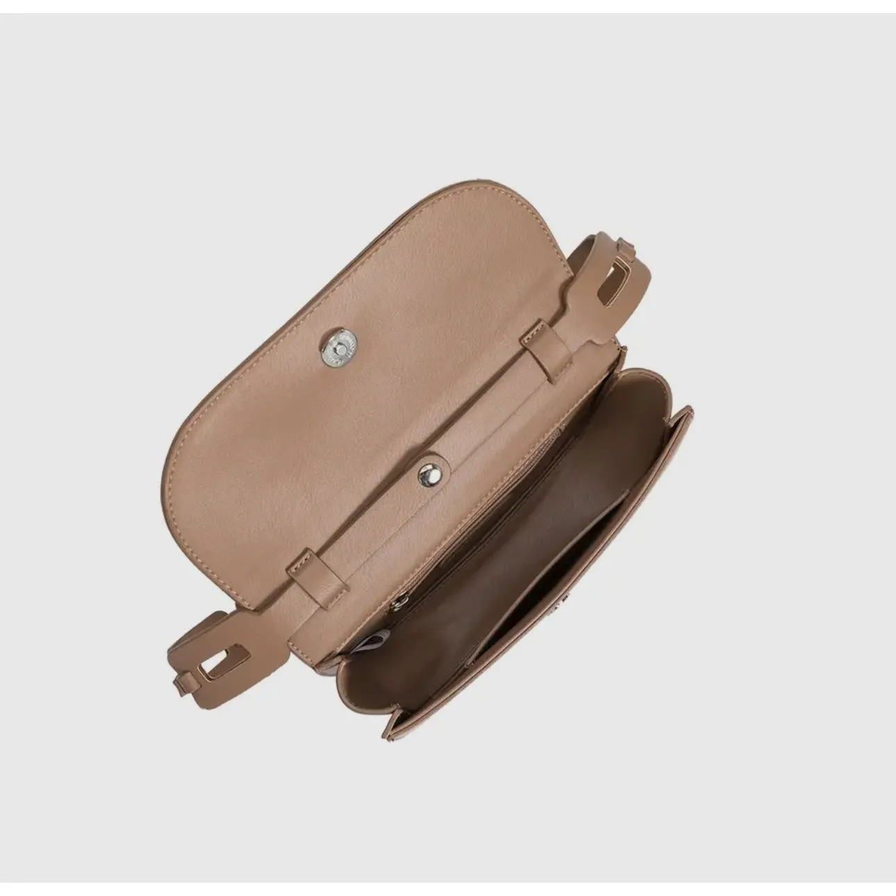 Inez Taupe Recycled Vegan Shoulder Bag