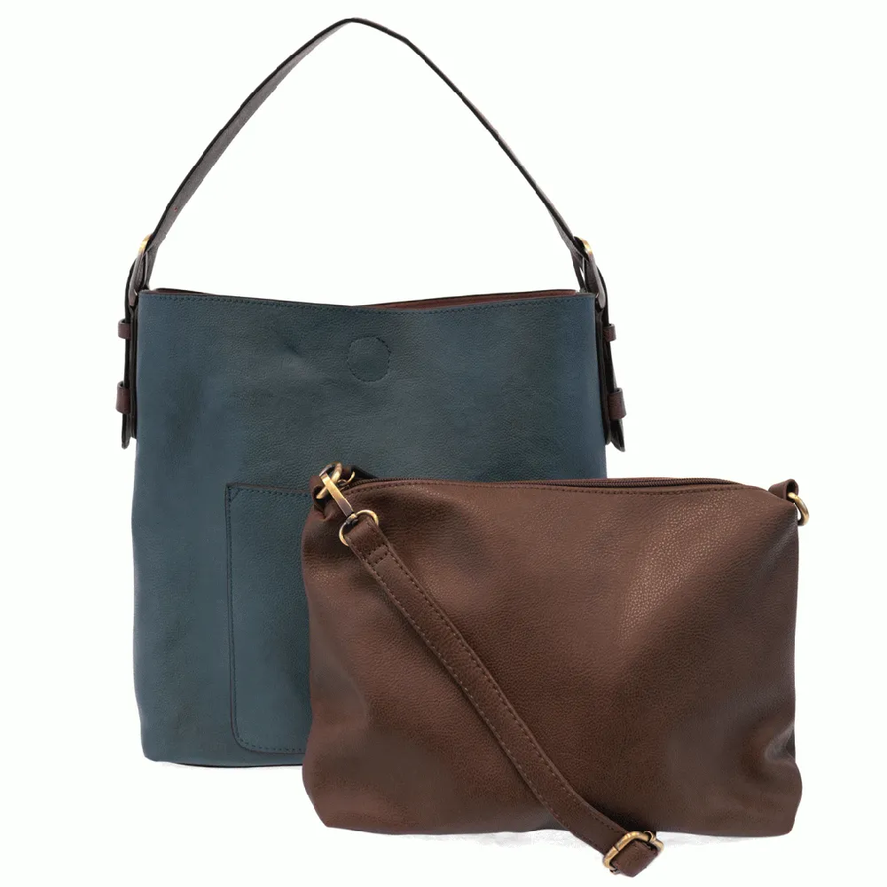 Joy Susan Classic Hobo Dark Chambray