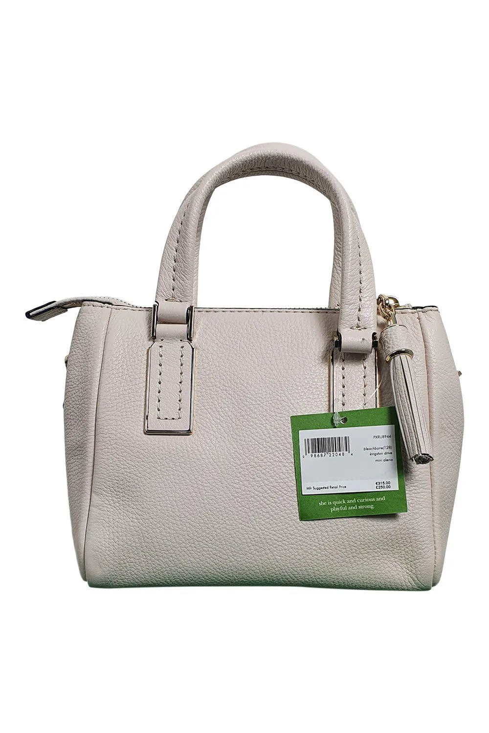 KATE SPADE Beige Kingston Drive Mini Alena Bowling Bag (XS)