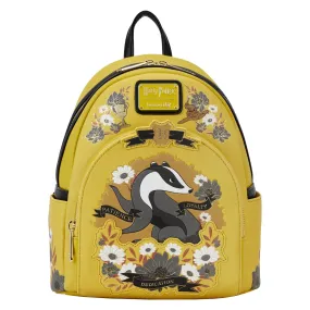 Loungefly Warner Brothers Harry Potter Hufflepuff House Tattoo Mini Backpack