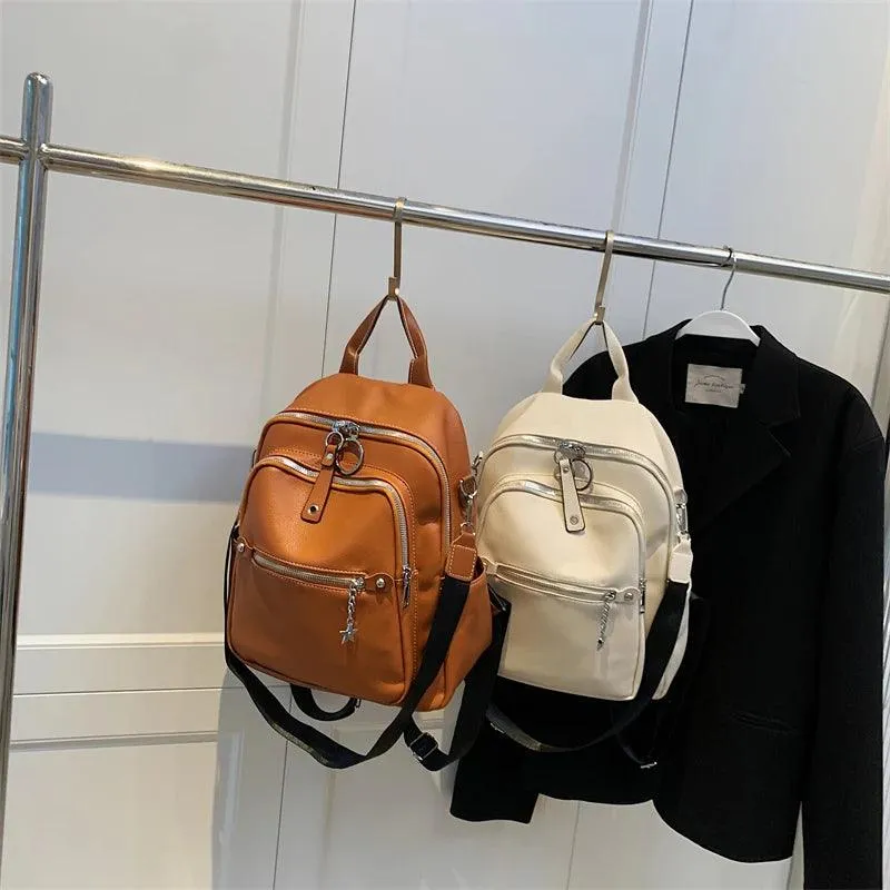 Luxury Soft Leather Cool Backpack RB551 - School Shoulder Bag