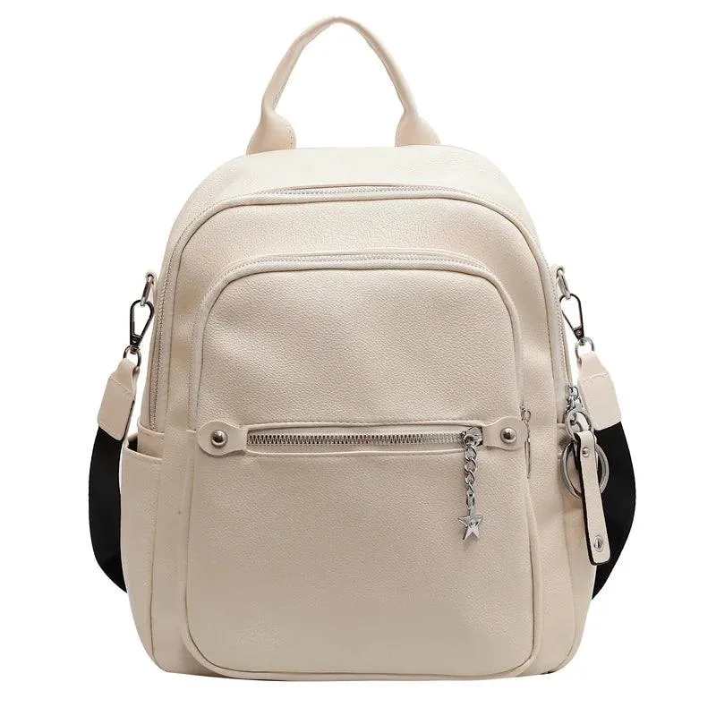 Luxury Soft Leather Cool Backpack RB551 - School Shoulder Bag