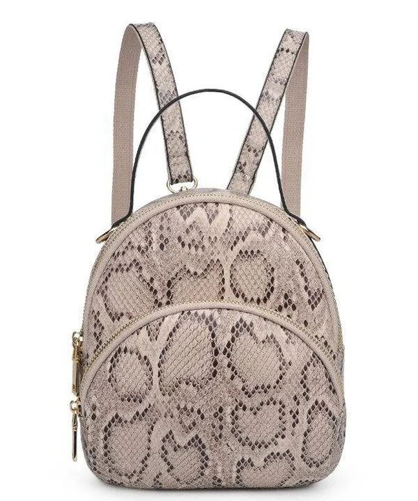 Mini Snake Print Back Pack