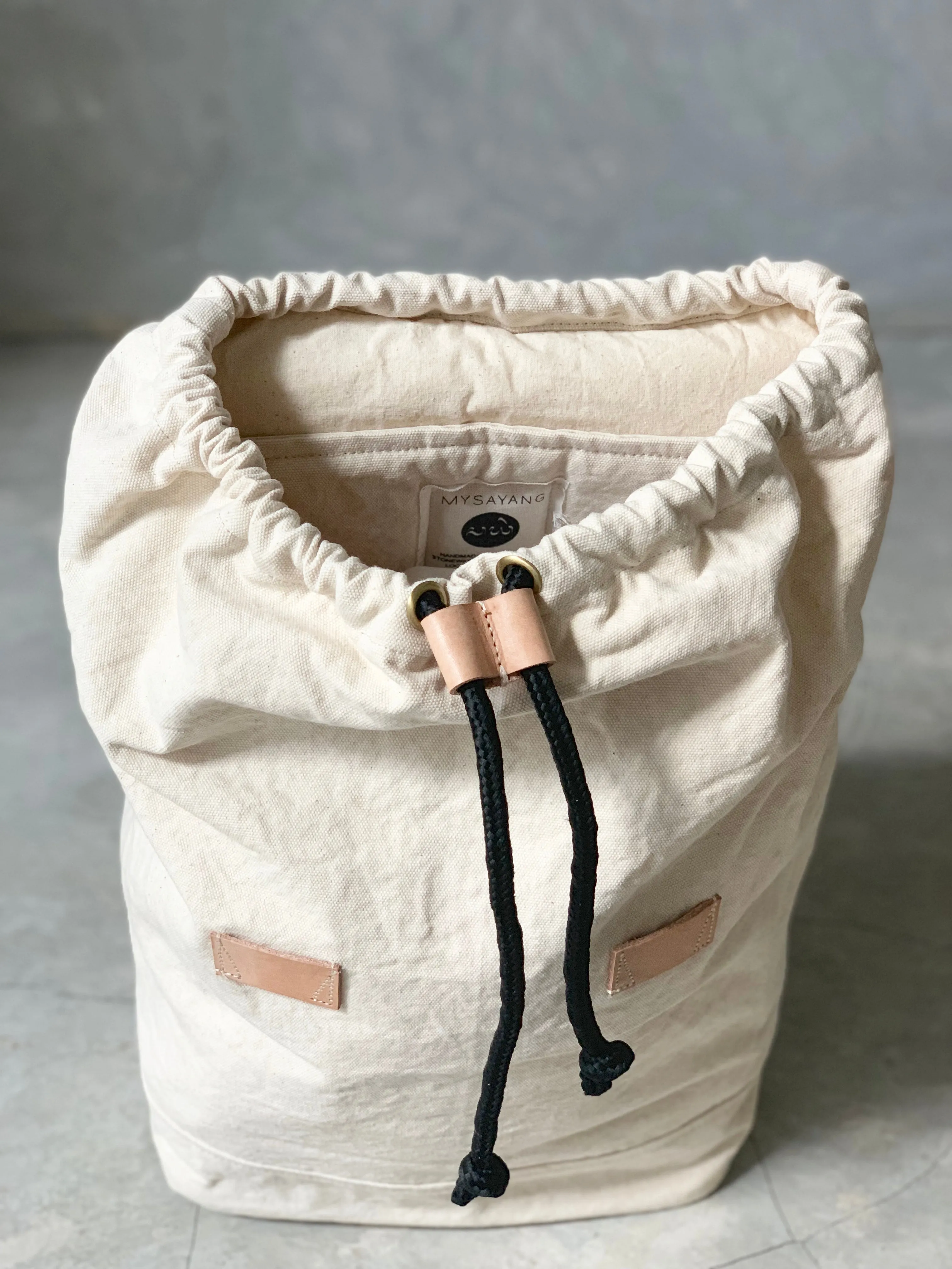 NANAS [pineapple] - stonewashed canvas backpack