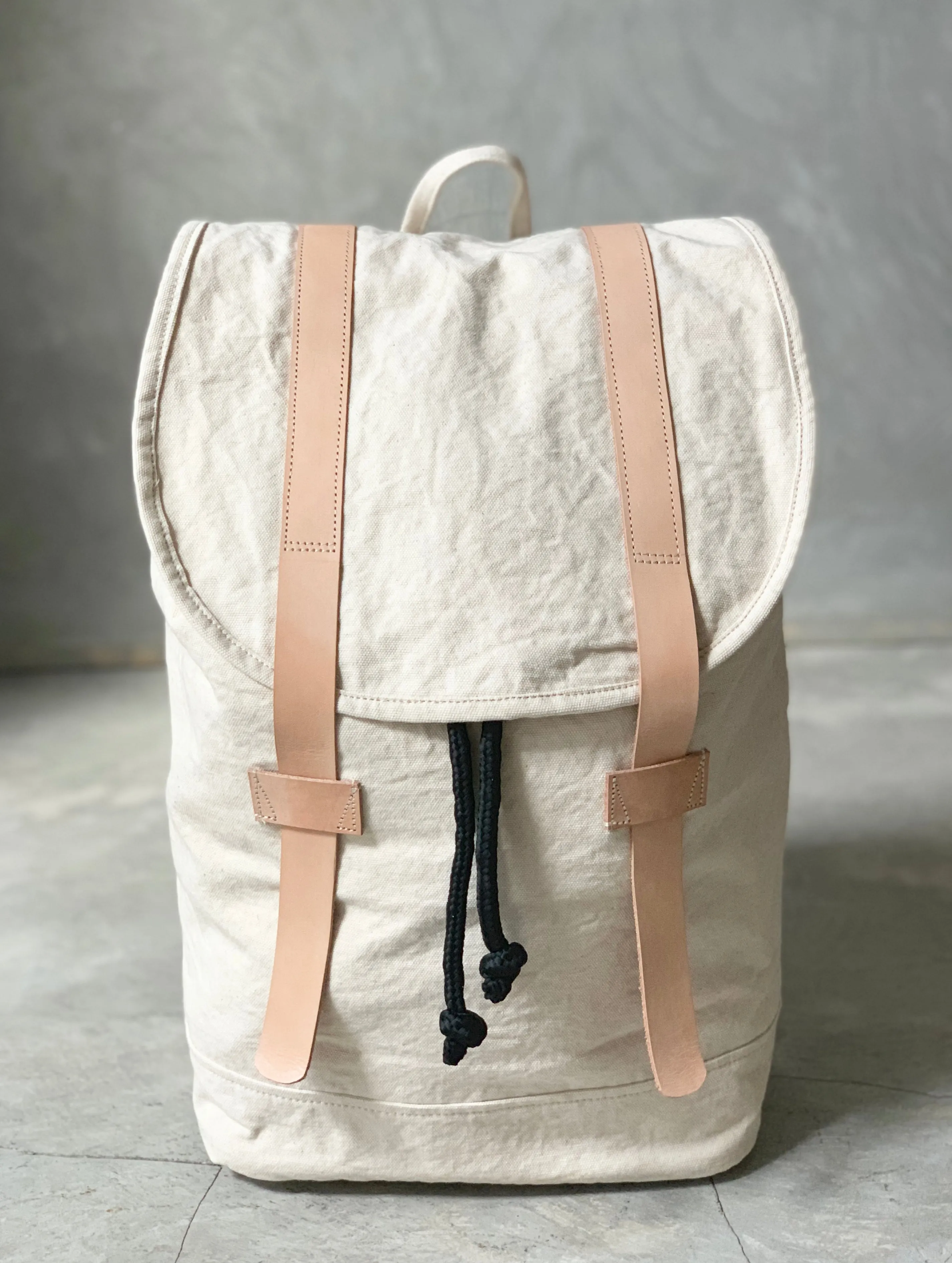 NANAS [pineapple] - stonewashed canvas backpack