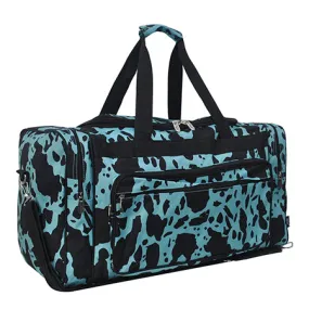 Neon Cow Turquoise NGIL Canvas 23 Duffle Bag