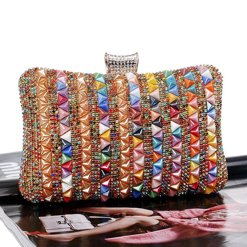 New Diamond-Studded Evening Bags Ladies High End Banquet Clutches Ladies Dress Evening Bags