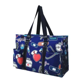 Nurse Life NGIL Zippered Caddy Organizer Tote Bag