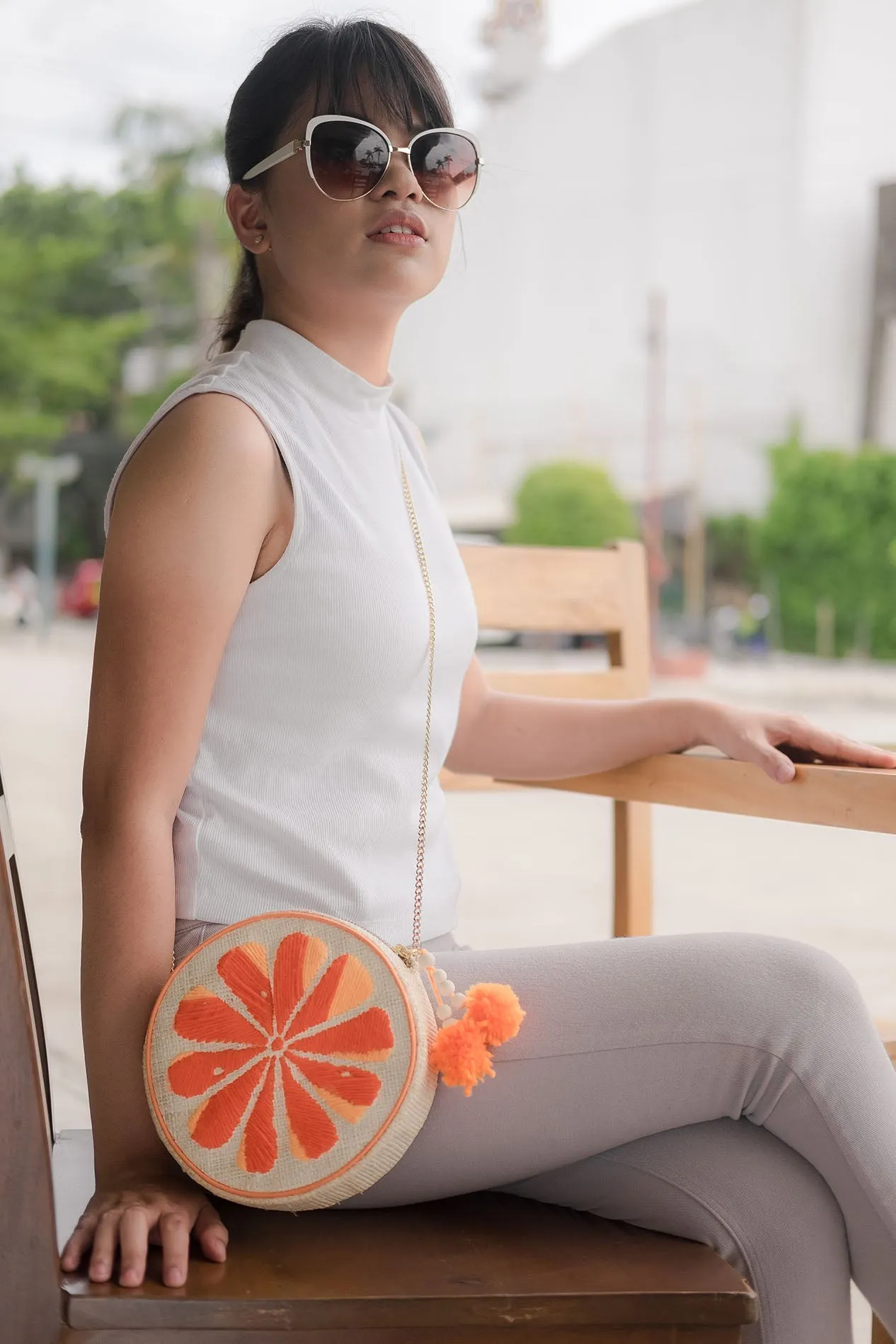 Orange Shoulder Bag