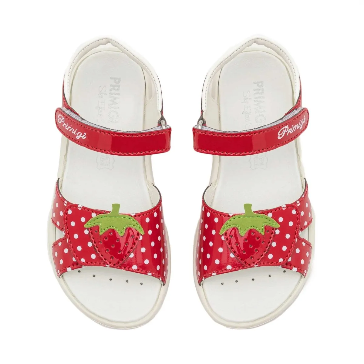 Primigi Girl's Sandal Red Strawberry (Sizes 27-30)